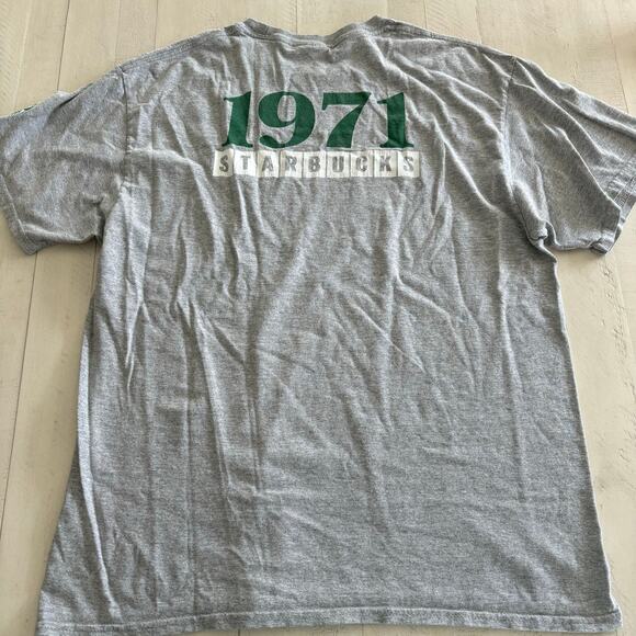 Starbucks Partners Exclusive 50th Anniversary Grey Tee Shirt Size Large GUC - Picture 2 of 4